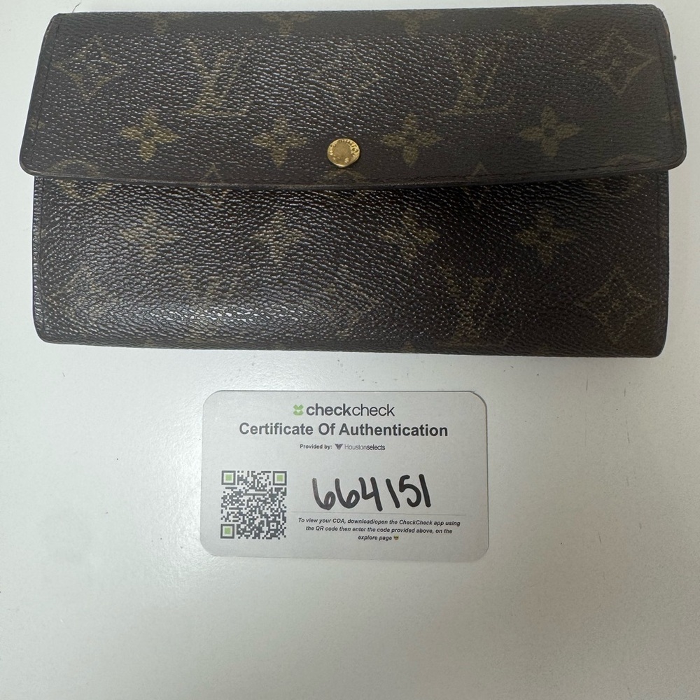 Louis Vuitton Monogram Coated Canvas Continental Wallet COA - Picture 16 of 16